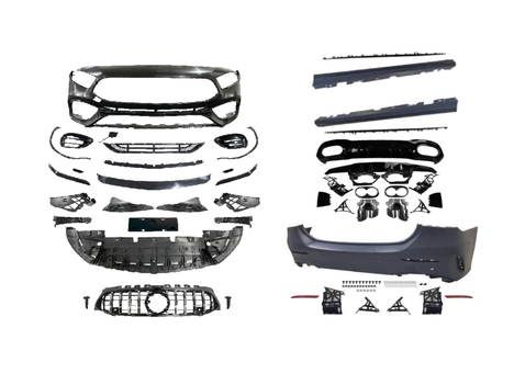 MERCEDES W177 2018+ A SERISI SEDAN IÇIN UYUMLU A45 BODY KIT (ARKA TAMPONLU SET)